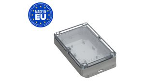 Plastic Enclosure with Clear Lid Universal 210x140x45mm Light Grey ABS / Polycarbonate IP65 / IK07